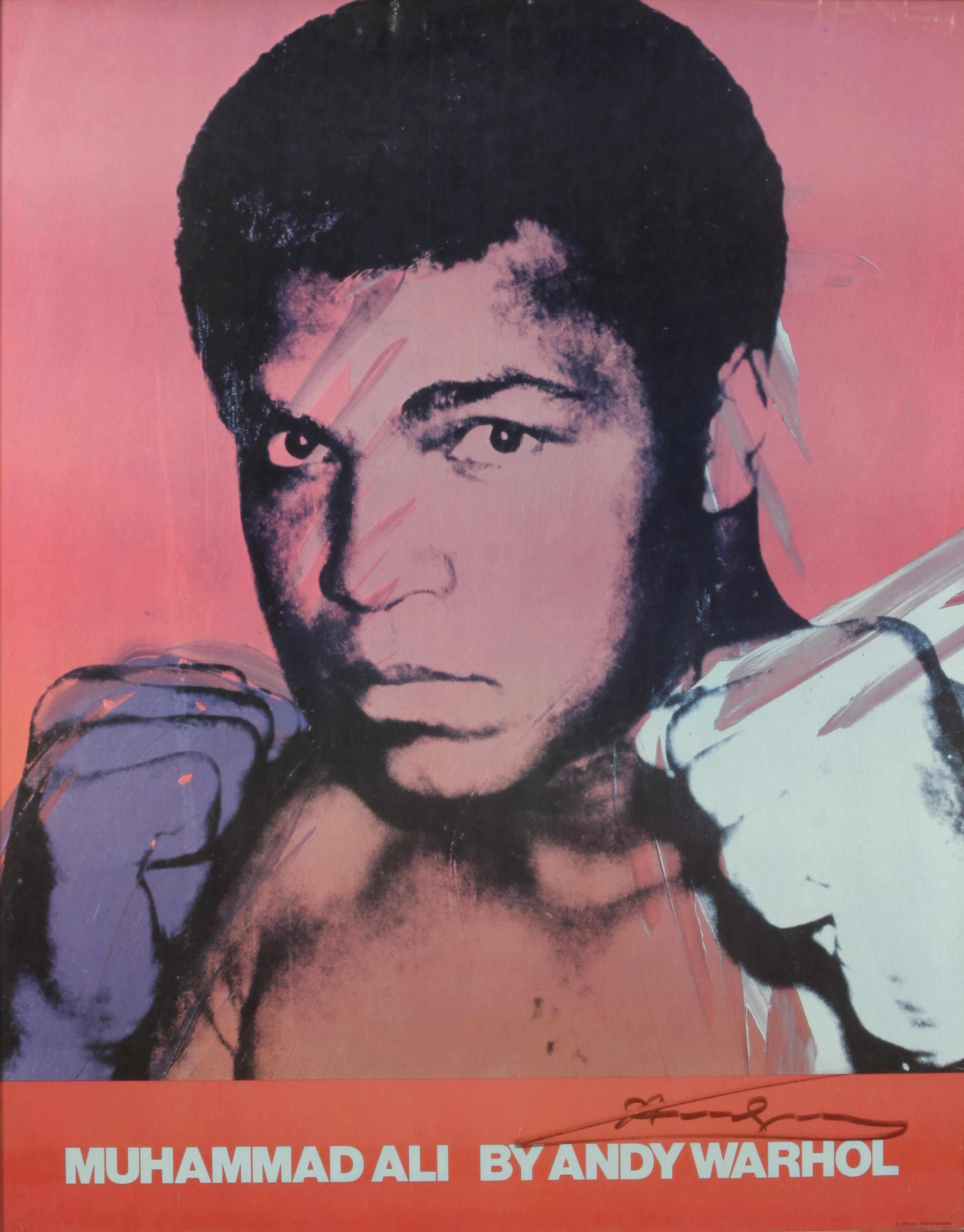 Appraisal: After Andy Warhol American - Muhammad Ali Poster not in