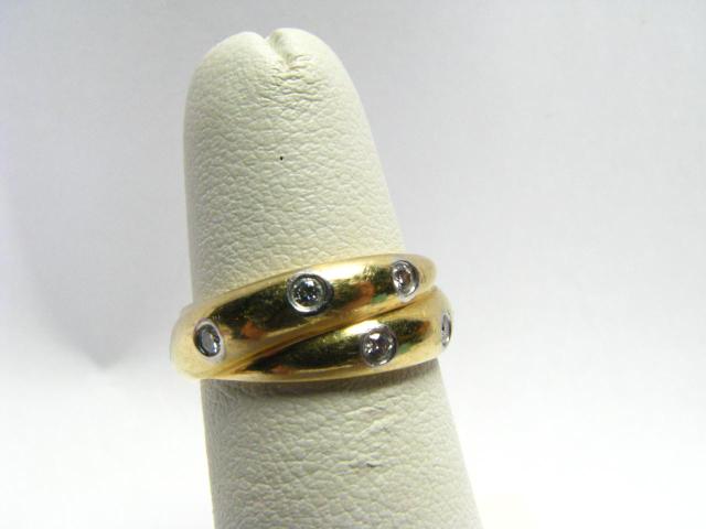 Appraisal: Tiffany Co k Yellow Gold Lady's Ring with twelve bezel