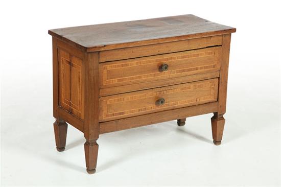 Appraisal: INLAID COMMODE Possibly Italian late th century mixed woods Two