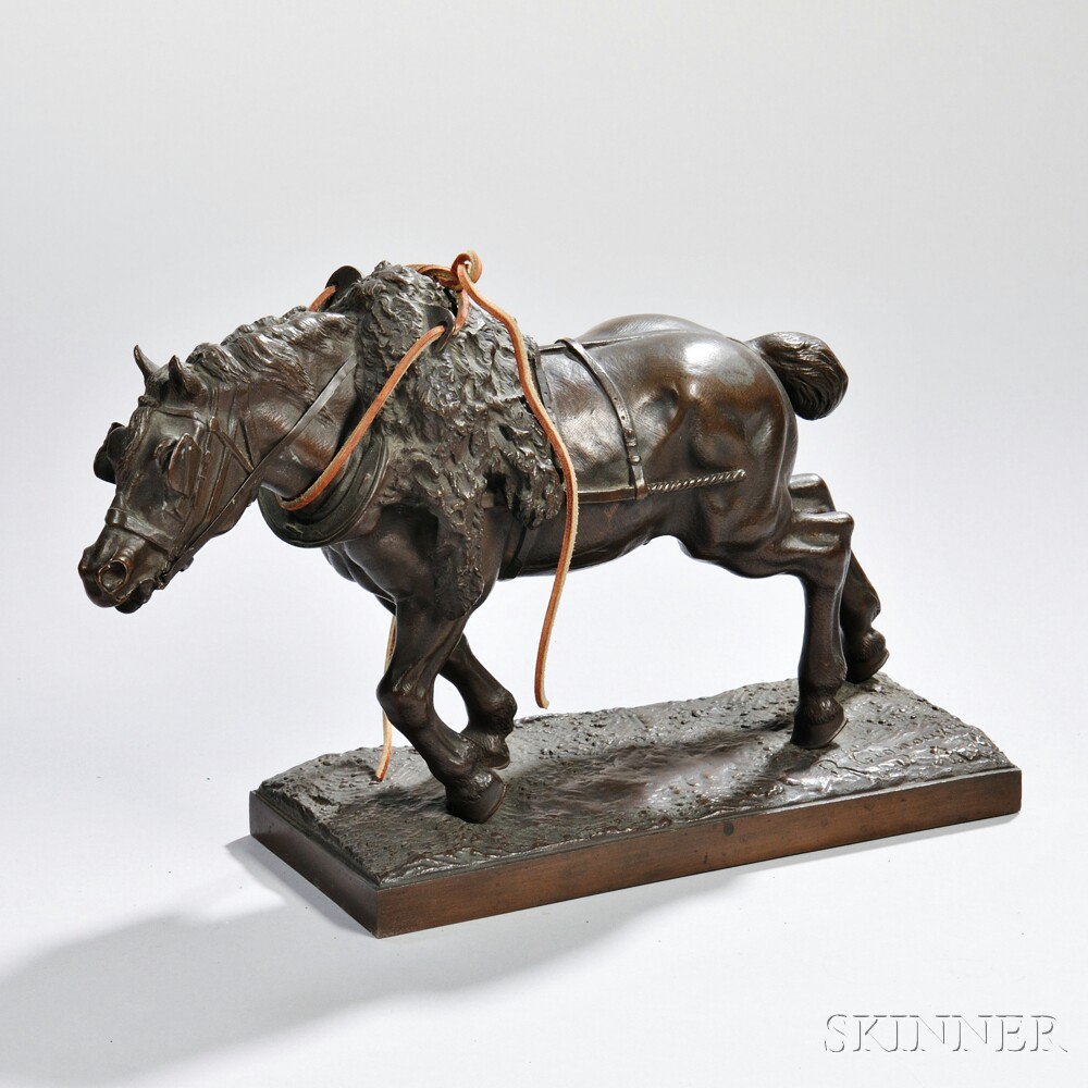 Appraisal: After Regis-Francois Gignoux French - Bronze Mule signed ht lg