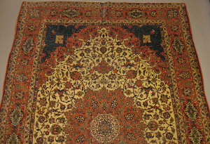 Appraisal: NOTE ESTIMATE NO LONGER - A Tabriz carpet with barbed