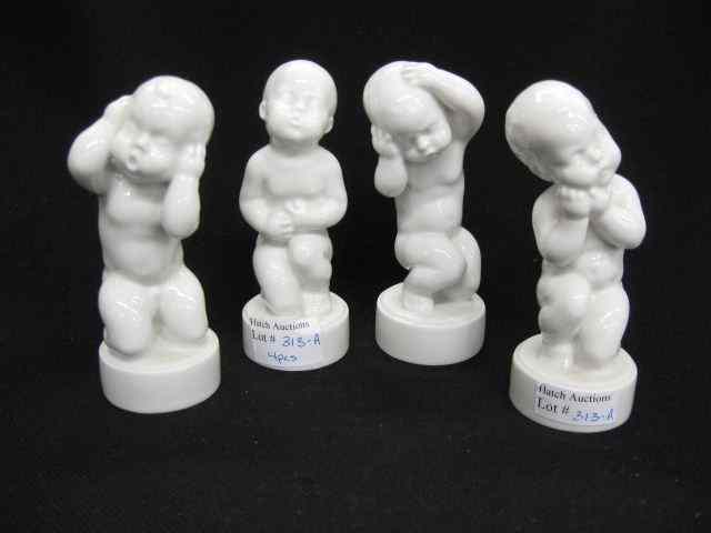 Appraisal: Set of Bing Grondahl Porcelain Figurines''The Four Aches'' children with