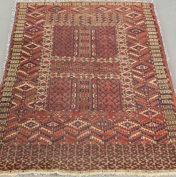 Appraisal: Tekke Turkoman Engsi Rug Tekke Turkoman engsi rug circa '