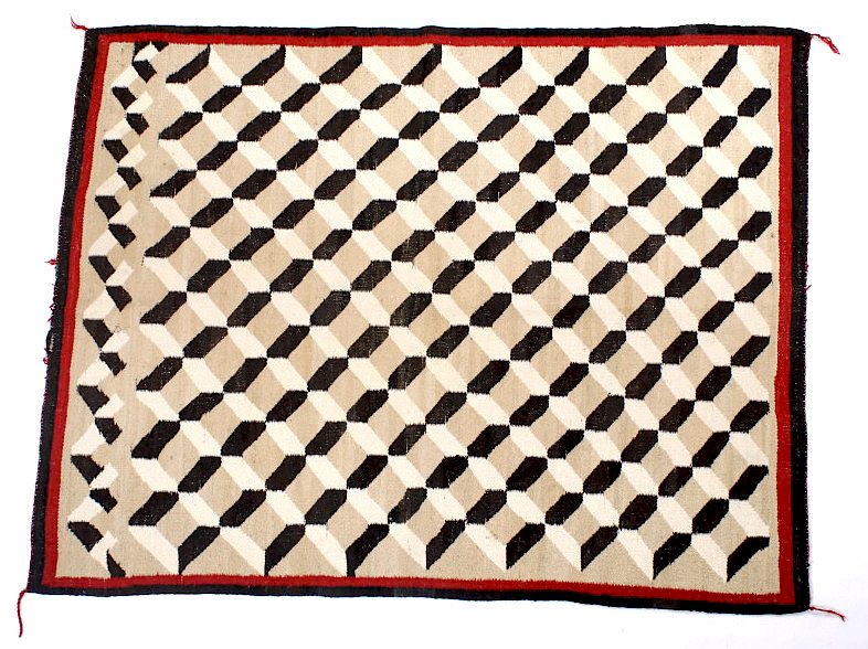 Appraisal: Navajo Klagetoh Geometric Wool Rug c - For your consideration