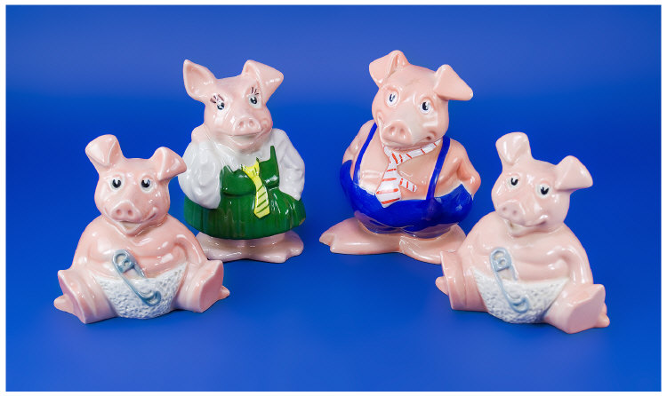 Appraisal: Nat West Wade Pig Money Boxes in total