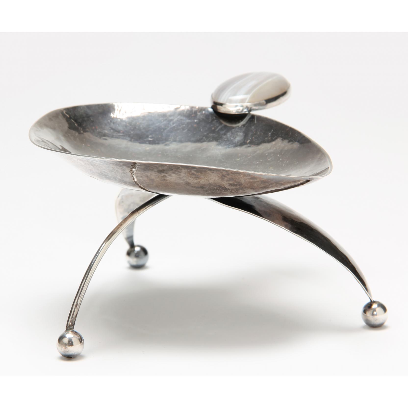 Appraisal: Philip Paval - Modernist Silver Sculpture in an Atomic style