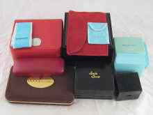 Appraisal: A quantity of watch and jewellery boxes and pouches including