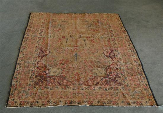 Appraisal: Antique Kerman Rug with Tree of Life pattern ' x