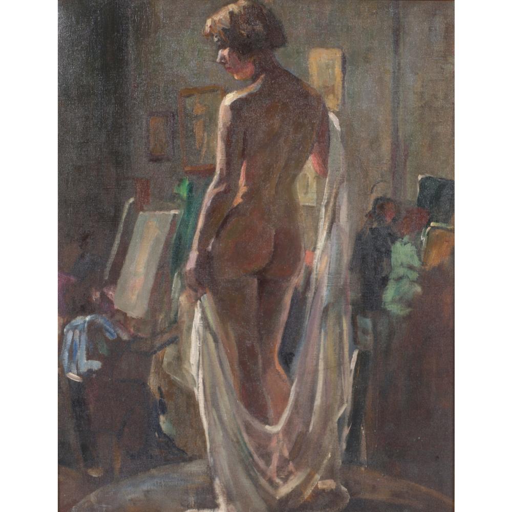 Appraisal: Roy Charles Gamble Michigan - Female Nude Study oil on