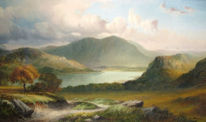 Appraisal: Thomas Seymour late th century- Highland landscape oil on canvas