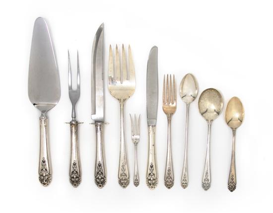 Appraisal: An American Silver Partial Flatware Service International Length of longest