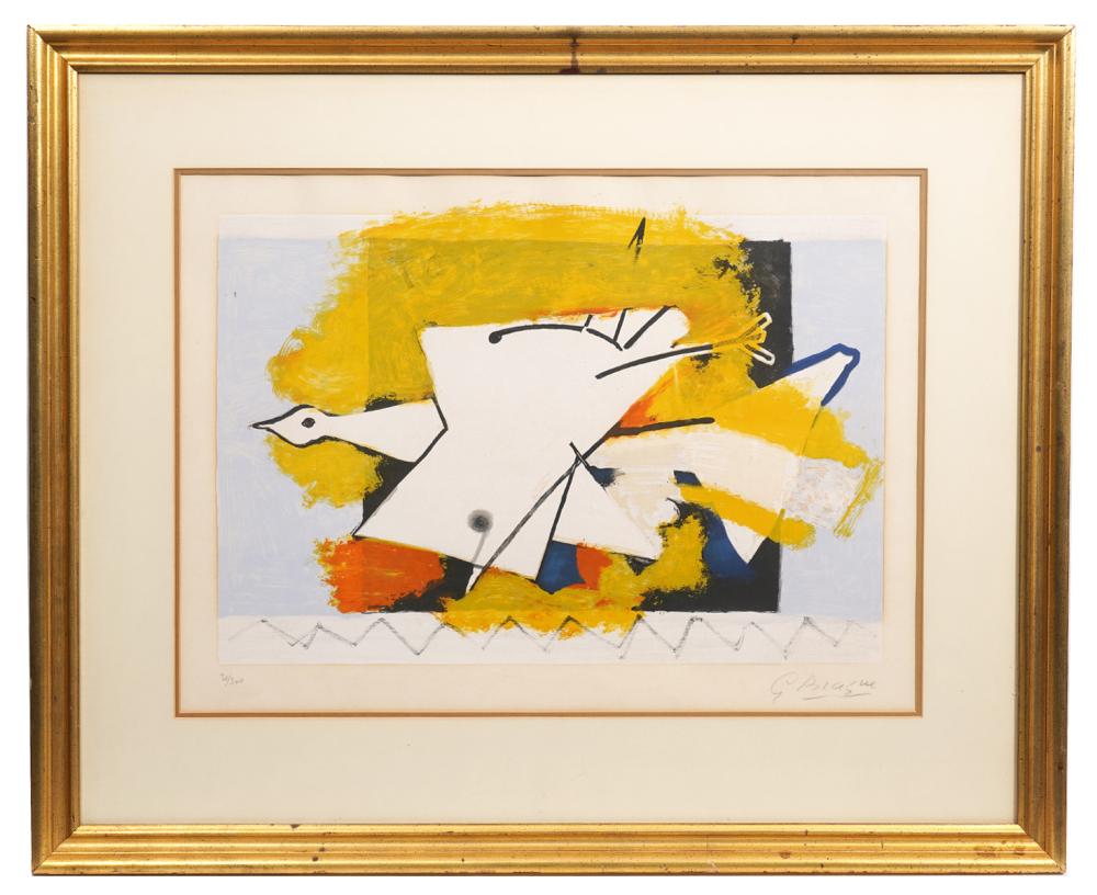 Appraisal: GEORGES BRAQUE 'L 'OISEAU JAUNE' LITHOGRAPHGeorges Braque France - Lithograph