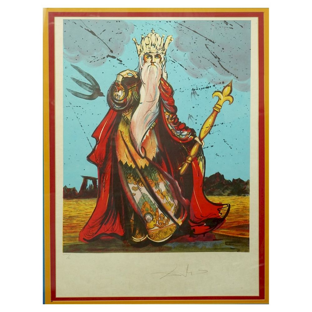 Appraisal: Salvador Dali Color Lithograph Slavador Dali Spanish - Color lithograph