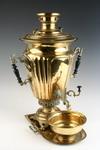 Appraisal: SAMOVAR - th C Russian made brass samovar with under