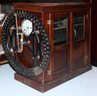 Appraisal: International time recording clock fine condition with original wheel and