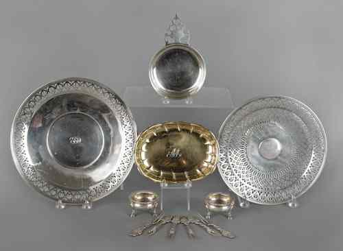 Appraisal: Group of Tiffany Co sterling silver to include a tazza