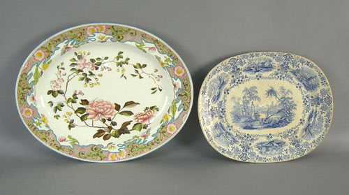 Appraisal: Ironstone Marmora platter l w together with a stone china