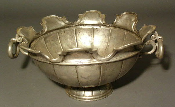 Appraisal: Pewter monteith early th c h x diam