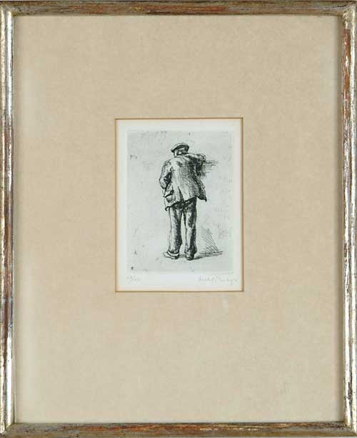 Appraisal: ISABEL BISHOP American - STANDING MAN Etching on paper limited