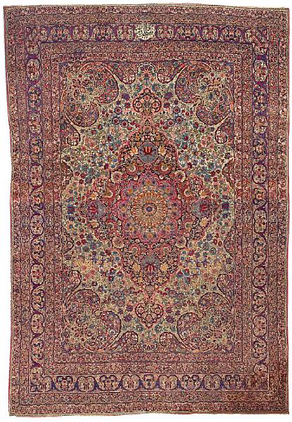 Appraisal: A Lavar Kerman carpet Central Persia circa size approximately ft