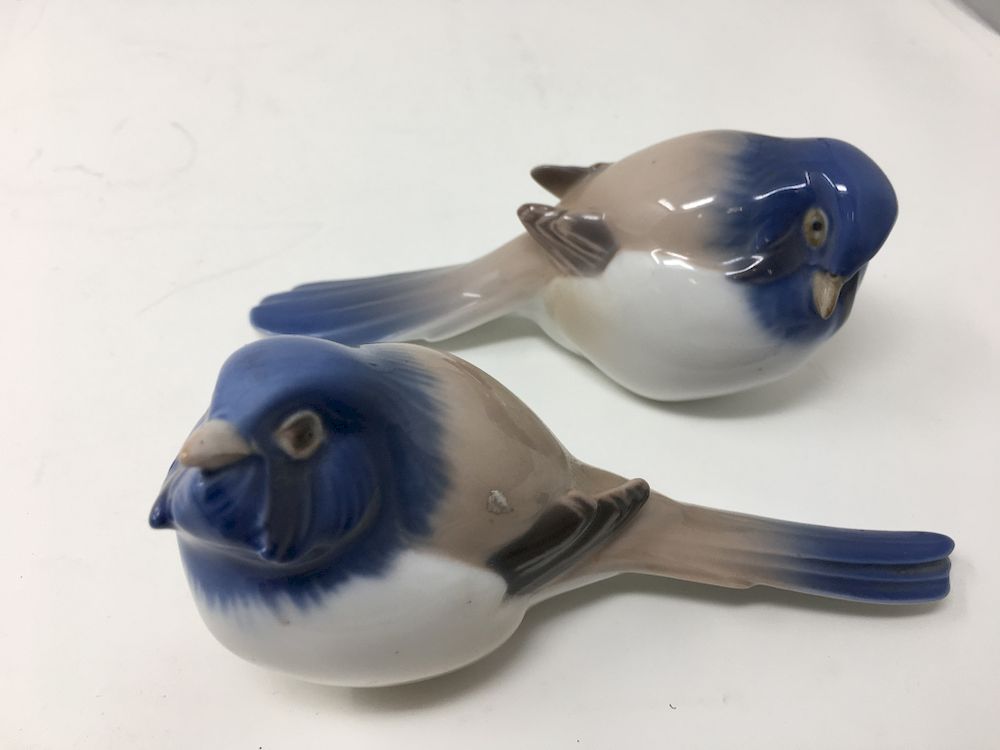 Appraisal: Pair Of Bing Grondahl Birds Pessimist Optimist Set Numbers H