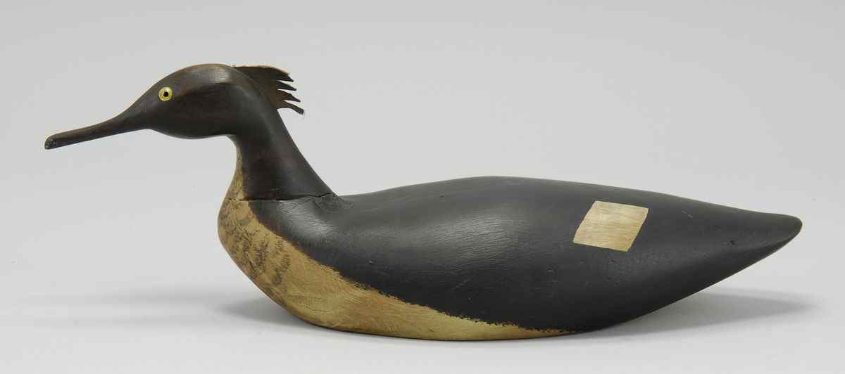 Appraisal: RED-BREASTED MERGANSER HEN DECOYBy Bob Moser of Hingham Masachusetts Glass