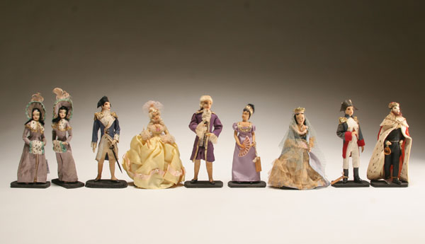 Appraisal: Bernard Ravca -Paris-New York- original hand made paper mache dolls