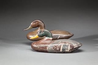 Appraisal: Mallard Pair George Runyon - Bordentown NJ c A pair