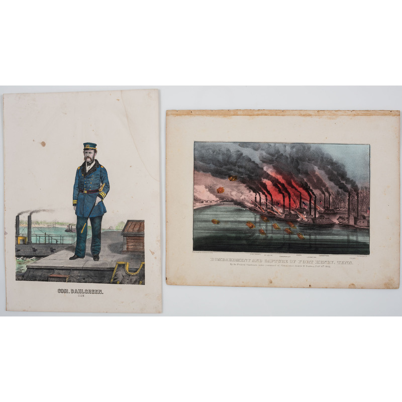 Appraisal: CIVIL WAR A group of lithographs by Currier Ives and