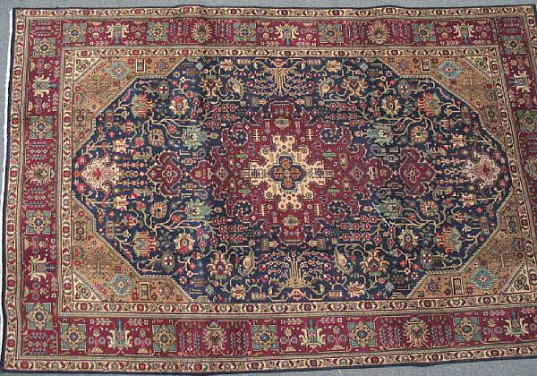 Appraisal: A Tabriz carpet size approximately ft x ft