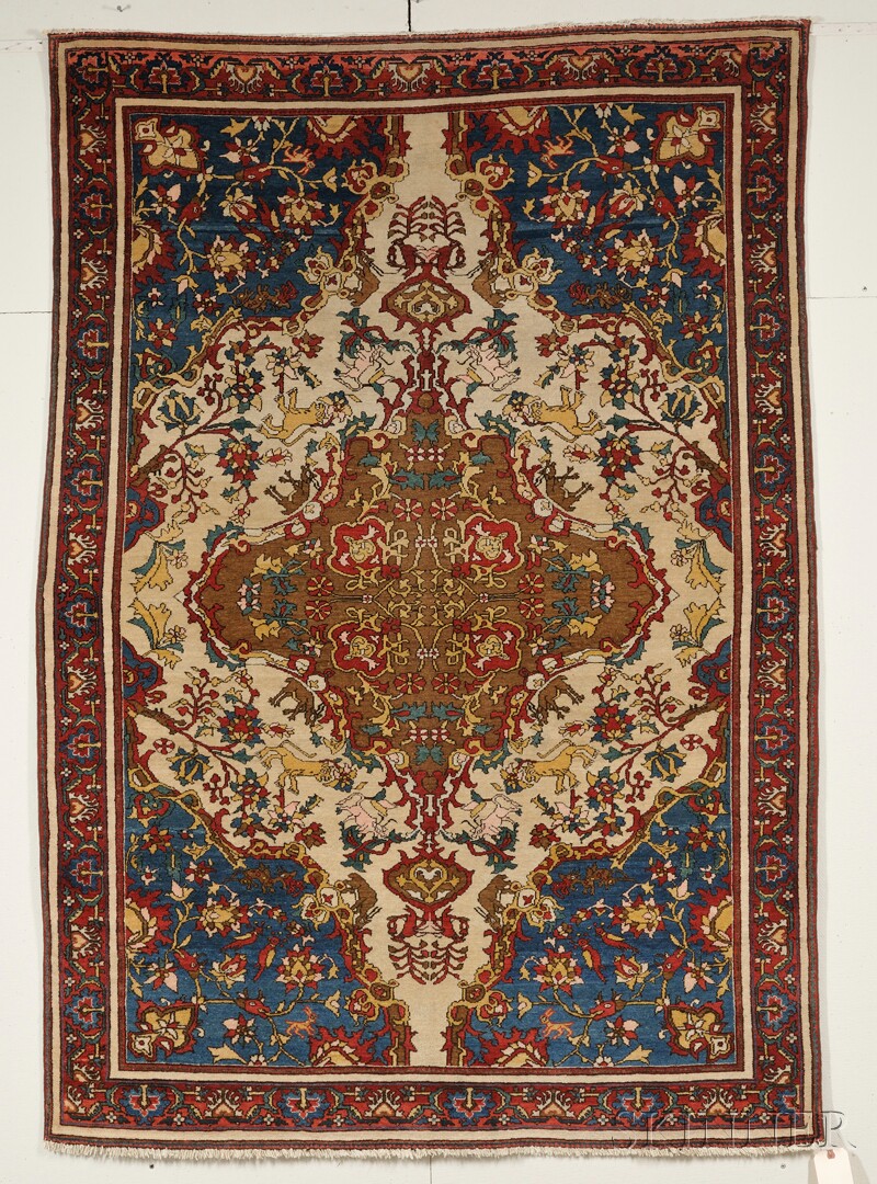 Appraisal: Malayer Rug Northwest Persia early th century slight wear to