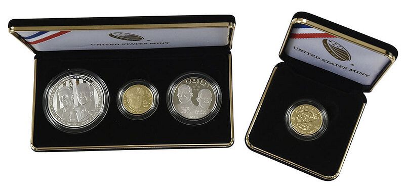 Appraisal: U S Commemorative Coins Five Star Generals proof set gold