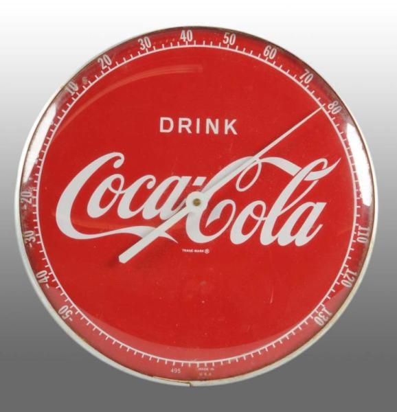 Appraisal: Coca-Cola Dial Thermometer Description s Only light to medium soiling