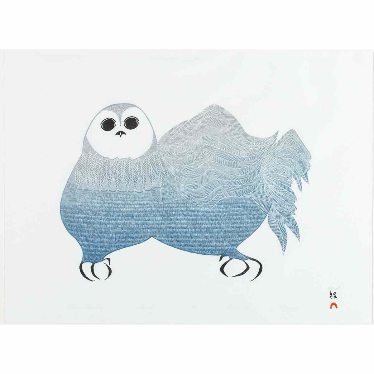 Appraisal: PITALOOSIE SAILA - E - Cape Dorset OWL IN ARCTIC