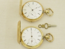 Appraisal: Gold Both Henry Biguelin mm and in sharp hunting cases