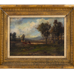 Appraisal: Patrick Vincent Berry American - Cows in a Landscape oil