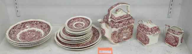 Appraisal: Lot over pcs Mason's Vista transferware china Imperfections