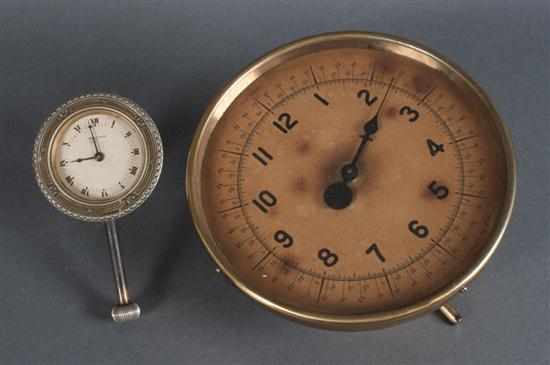 Appraisal: 'One Hand Clock Co Warren PA'' clock and a s