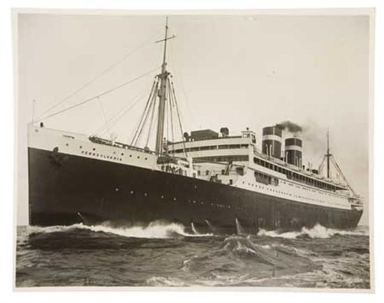 Appraisal: PANAMA PACIFIC LINE Group of over photographs of ships in