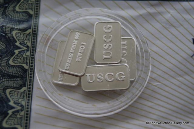 Appraisal: - gr Silver Bullion Bars Certified Issued by the United