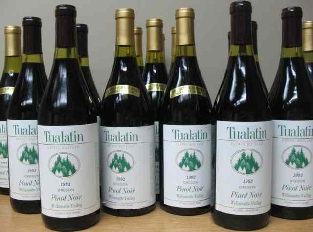 Appraisal: THIRTY-SIX BOTTLES OF VINTAGE OREGON PINOT NOIR WINE all Tualatin