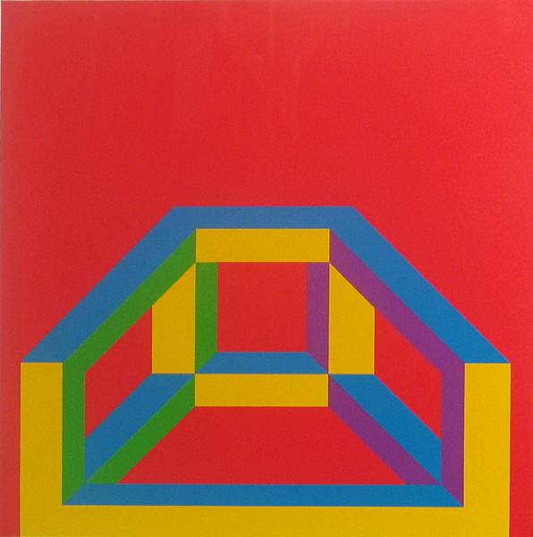 Appraisal: Sol Lewitt American - Untitled n d Color screenprint on