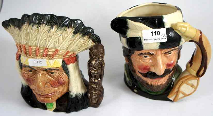 Appraisal: Royal Doulton Large Character Jugs North American Indian D and