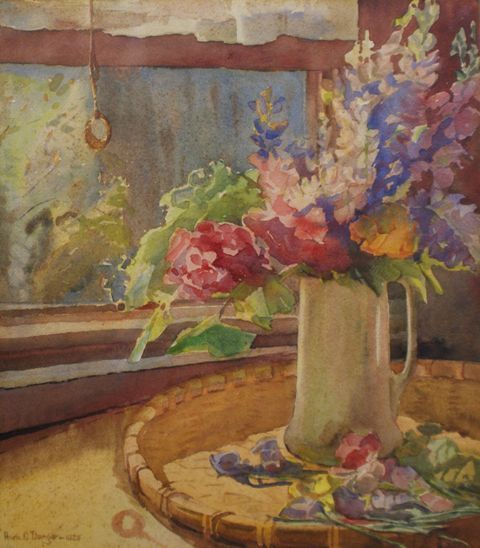 Appraisal: Anne Dangar - The Kitchen Window watercolour signed and dated