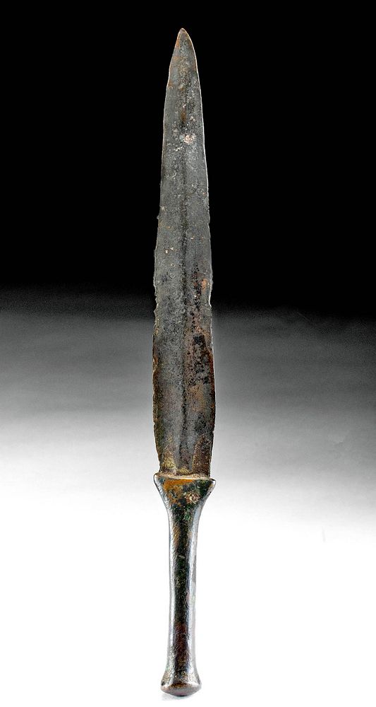 Appraisal: Ancient Indian Gangetic Copper Bronze Dagger Ancient South Asia India