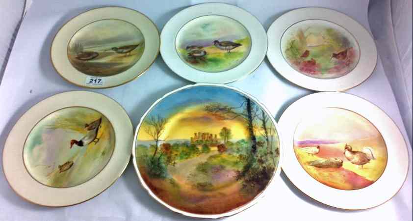 Appraisal: A collection of Hand Painted Royal Doulton Cabinet Plates decorated