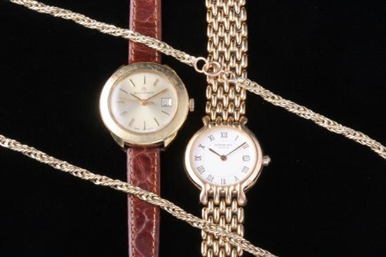 Appraisal: LADY'S BUCHERER K YELLOW GOLD WRISTWATCH AND K YELLOW GOLD