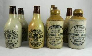 Appraisal: Beer- Stoneware ginger beer from Cleveland OH- including 'Crown Ginger