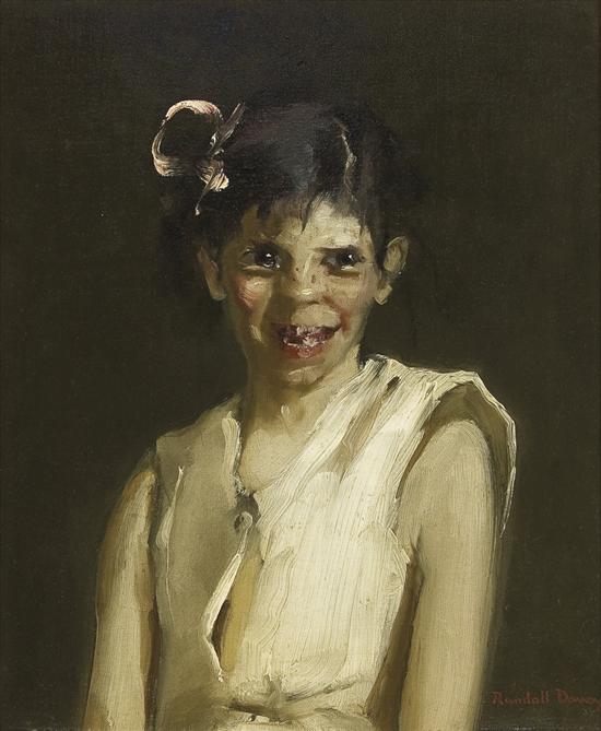 Appraisal: RANDALL VERNON DAVEY American - Laughing Girl oil on canvas