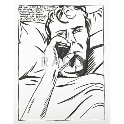 Appraisal: Raymond Pettibon American b Untitled When you re old enough